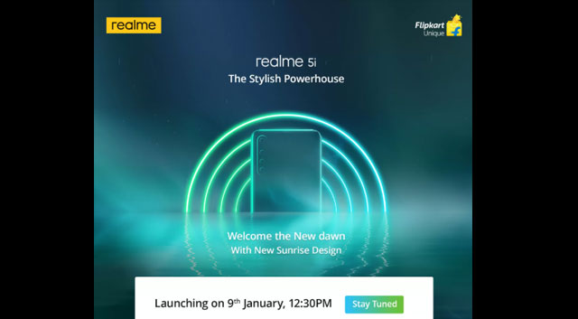 Realme เปิดตัว Realme 5i อย่างเป็นทางการในประเทศอินเดีย 9 มกราคม นี้