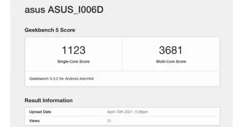 Asus Zenfone 8 Mini ผ่านการรับรองจาก Geekebench แล้ว มาพร้อมชิปเซ็ต Snapdragon 888 และRAM ขนาด 16GB