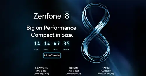 เตรียมเปิดตัว Asus Zenfone 8 อย่างเป็นทางการในวันที่ 12 เดือนพฤษภาคม 2021 นี้