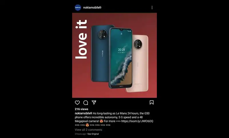 หลุด!! ภาพเรนเดอร์ของสมาร์ทโฟน Nokia G50 (5G) ลุ้นเปิดตัวเดือนกันยายน 2021 นี้