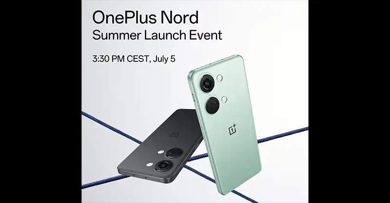 OnePlus เตรียมเปิดตัวสมาร์ทโฟน OnePlus Nord 3 (5G) อย่างเป็นทางการทั่วโลกในวันที่ 5 กรกฎาคม 2023 นี้