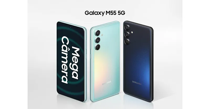 เปิดตัวสมาร์ทโฟน Samsung Galaxy M55 (5G) อย่างเป็นทางการแล้วในบราซิล มาพร้อมหน้าจอแสดงผล AMOLED / 120 Hz , ชิปเซ็ต Snapdragon 7 Gen 1 และรองรับการชาร์จไวที่ 45W