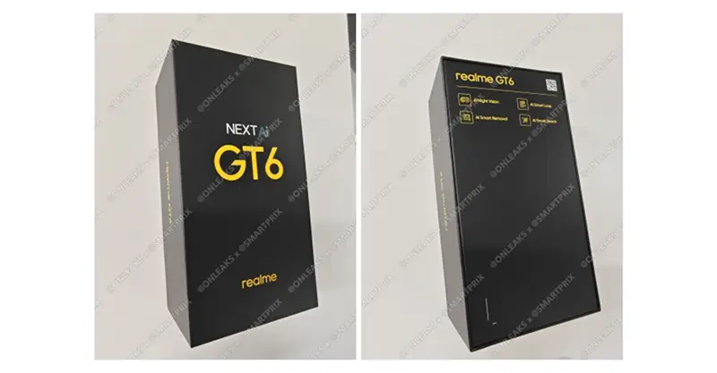 เผย!! ภาพกล่องของสมาร์ทโฟน Realme GT6 พร้อมเผยวันที่คาดว่าจะเปิดตัวและวางจำหน่าย