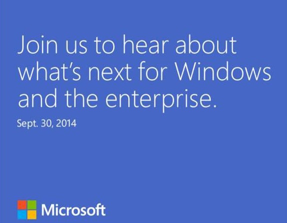 เปิดตัว Windows 9 ? Microsoft เชิญสื่อมวลชนเข้าร่วมงาน 30 กันยายน 2014