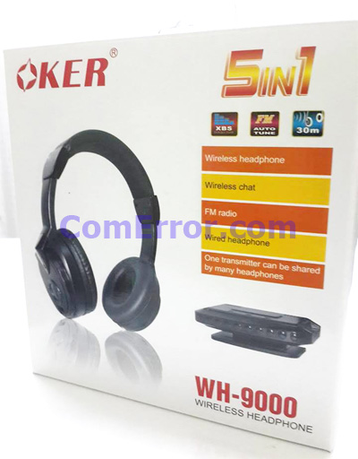 ริวิววิธีใช้งานหูฟังไวเลส OKER WH-9000 Wireless Headphone 5 in 1