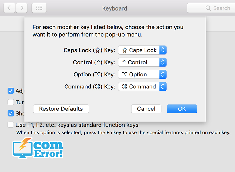 วิธีสลับปุ่ม keyboard macbook เพื่อปรับแต่งหรือเปลี่ยนปุ่ม กรณีบางปุ่มใช้งานไม่ได้