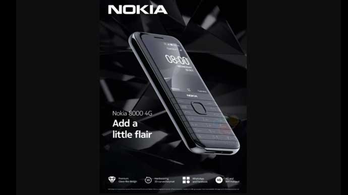หลุด!! ภาพและสเปกของ Nokia 8000 (4G) มาพร้อมหน้าจอแสดงผล ขนาด 2.8 นิ้ว , ชิปเซ็ต Snapdragon 210 , รองรับ WhatsApp และFacebook