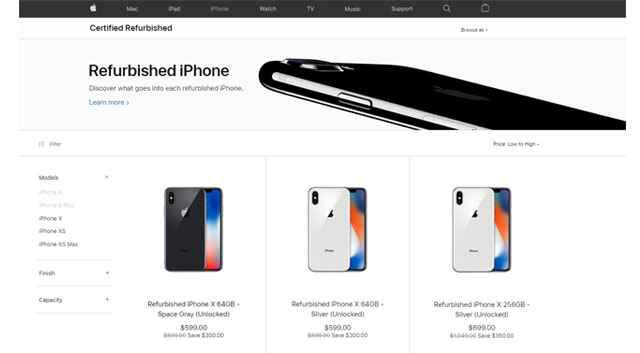 Apple เริ่มจำหน่าย iPhone XS และ iPhone XS Max เครื่อง Refurbished อย่างเป็นทางการ