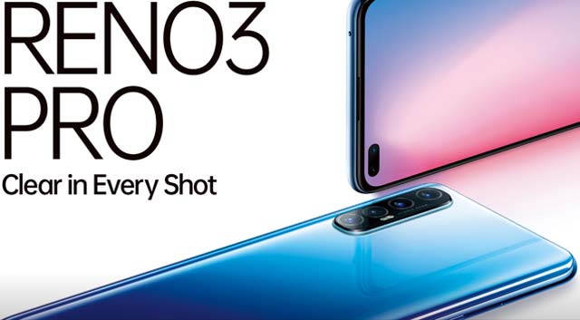 Oppo เปิดตัว Reno3 Pro (4G) กล้องหน้าคู่ 44MP พร้อมเผยราคาในอินเดีย