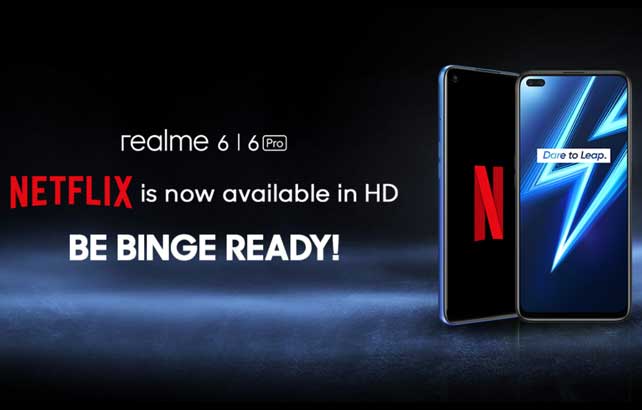 Realme 6 Series ปล่อยอัปเดทใหม่ สามารถดู Netflix ความละเอียดระดับ HD ได้แล้ว