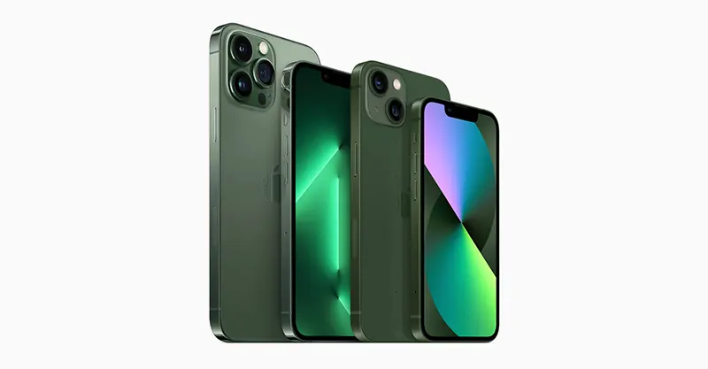Apple เปิดตัวโทนสีเขียวใหม่พิเศษ 2 สีสำหรับ iPhone 13 และ iPhone 13 Pro (สีเขียวอัลไพน์และสีเขียวธรรมดา)