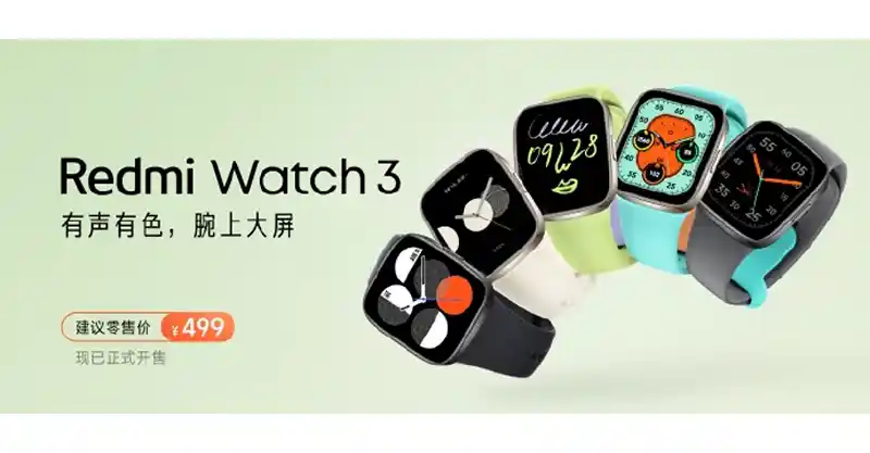 Xiaomi เปิดตัวสมาร์ทวอทช์ Redmi Watch 3 , สมาร์ทแบนด์ RedmiBand 2 และหูฟังไร้สาย Redmi Buds 4 Lite