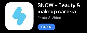 ดาวน์โหลดแอพ SNOW จาก Store