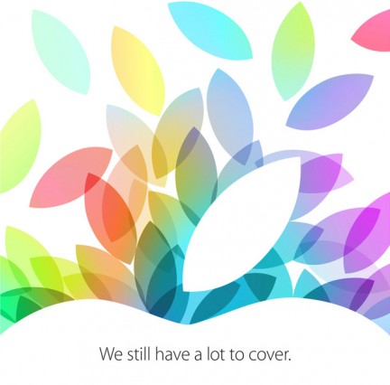 Apple คอนเฟิร์ม 22 ตุลาคม 2013 ร่อนบัตรเชิญสื่อร่วมงานเปิดตัว iPad 5 , iPad Mini 2